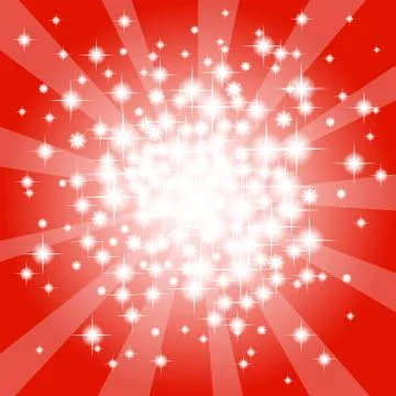 Abstract red star background Stock Illustration