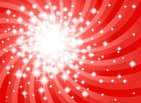 Abstract red star background Stock Illustration