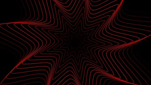 Abstract red star pattern on black background animated seamless looping mot.. Stock Footage 320103455
