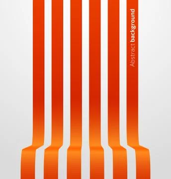 Abstract red striped perspective background Stock Illustration