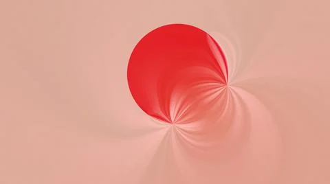 Abstract red sun gradient beige delicate background simple Stock Illustration