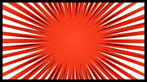 Abstract Red Sunburst Comic Book Style Background Graphic. Stock Footage 341775414