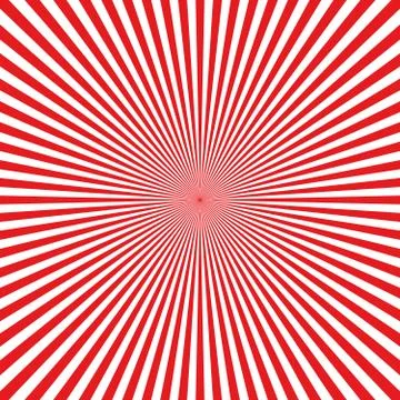 Abstract red sunburst Stock Illustration