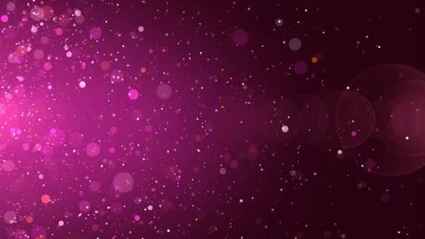 Abstract Red Sweet Glitter Sparkle Dust Blown In The Wind With Lens Flare Stock Illustration