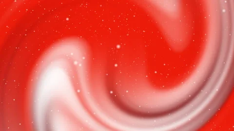Abstract Red Swirl Background with Falling Snow Particles Stock Footage 339705799