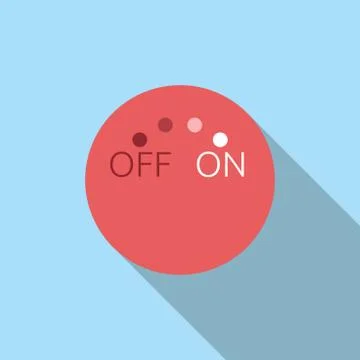 Abstract red switch Stock Illustration