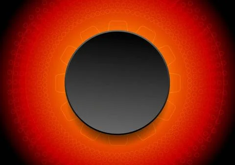 Abstract red tech background with black circle Abstract red tech backgroun... Stock Photos