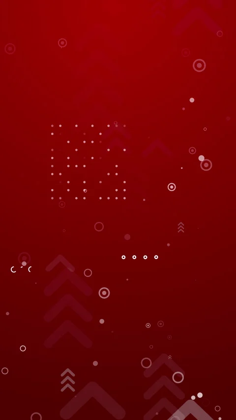 Abstract red technological background with floating arrow symbols Vertical Stock Footage 333132371