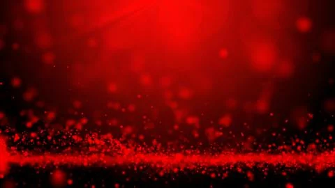 Abstract red technology particles wave digital background Stock Photos