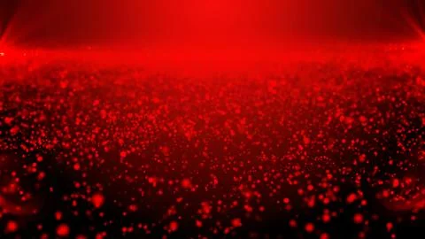 Abstract red technology particles wave digital background Stock Photos