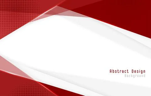 Abstract red template overlapping design with halftone template. Stock Illustration