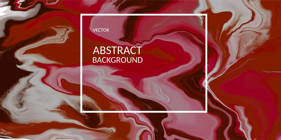 Abstract red texture, Fluid design backgrounds. Colorful painting artwork Stock Illustration