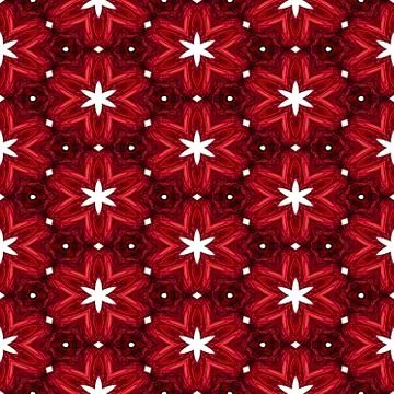 Abstract red texture or background with white stars with Christmas look made Stock Illustration