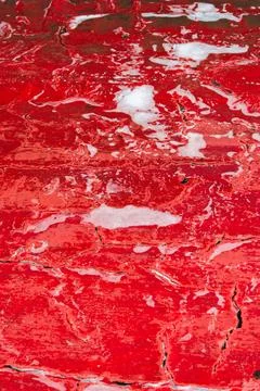 Abstract Red Texture on a Wet Surface Foto stock