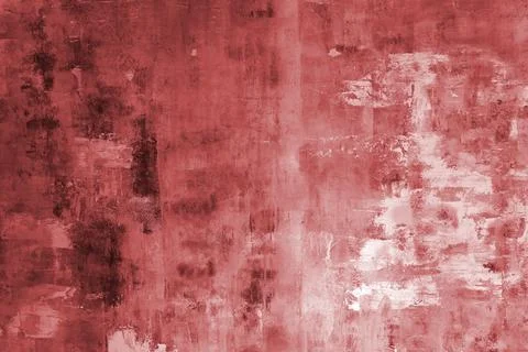 Abstract red textured background with rough brush strokes and artistic grun.. Foto stock