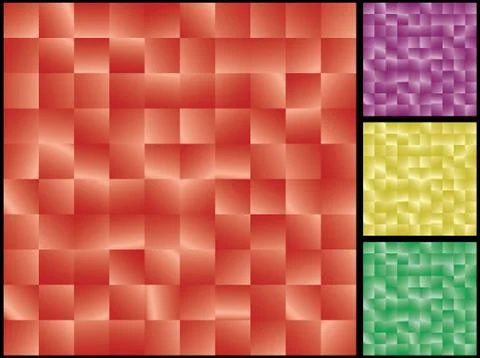 Abstract red tiles seamless background. Illustrazione stock
