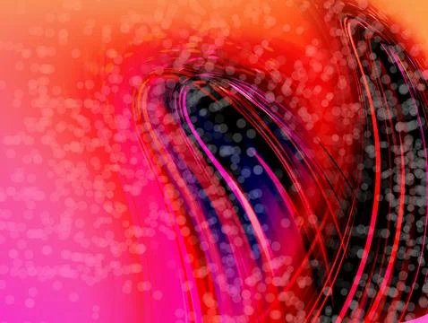 Abstract red tones with fluid lines and soft gradients Stock Illustration