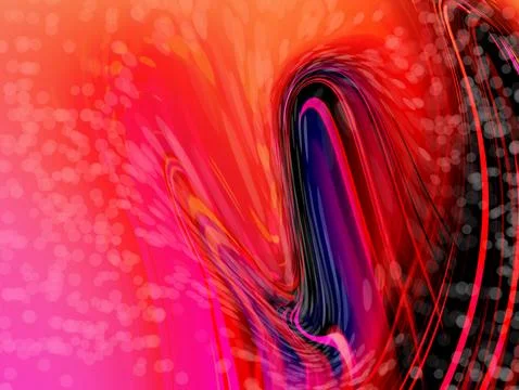 Abstract red tones with fluid lines and soft gradients Stock Illustration