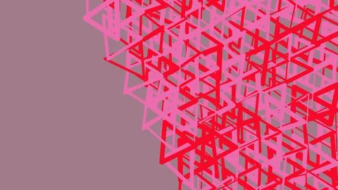 Abstract red triangle geometric pattern background Stock Illustration