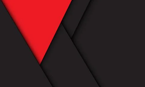 Abstract red triangle grey geometric shadow design modern futuristic backgrou Stock Illustration