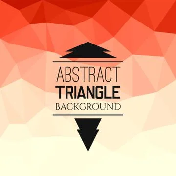 Abstract red triangle pattern Stock Illustration