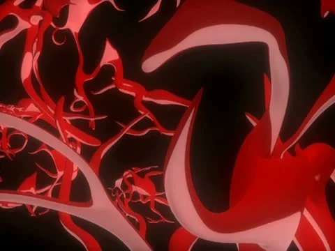 Abstract Red Vein Forms Animation Video stock 20399391