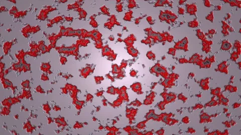 Abstract  red virus Stock Footage 87072534