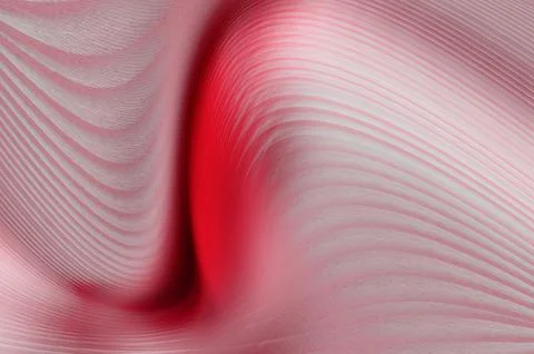 Abstract Red Wave Background With Flowing Lines, Soft Texture and Dynamic G.. Stock Illustration