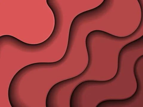 Abstract red wave background Stock Illustration