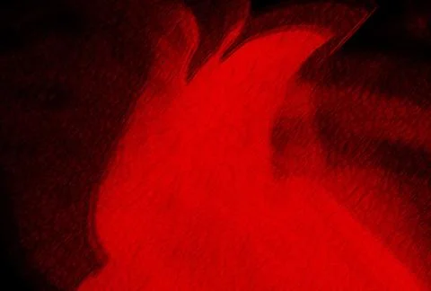Abstract red wave forms with smooth texture for creative background design Stock Illustration