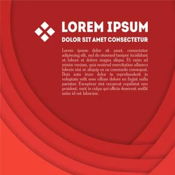 Abstract red wave material design Stock Illustration