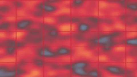 Abstract Red Wave Motion in Warm Lighting Vídeo Stock 330120713