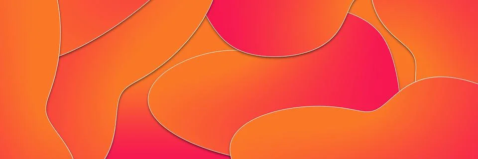 Abstract red wave pattern background with yellow gradient. Illustrazione stock