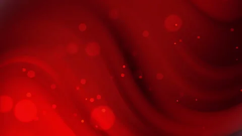 Abstract Red Waves with Floating Bokeh Lights and Particles Motion Background Video stock 339705501