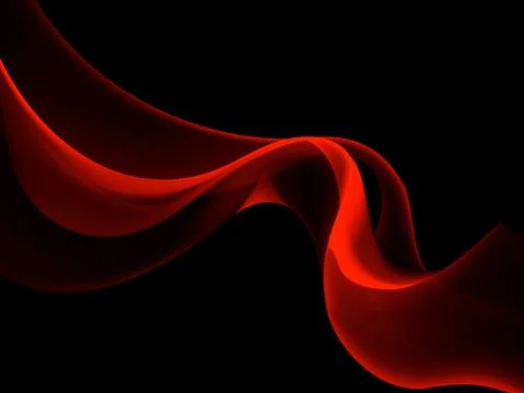 Abstract red waves modern background Stock Illustration