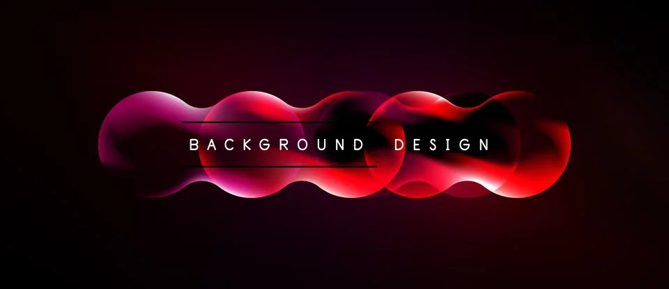 Abstract red waves over black background. Modern design element, dynamic flow Stock Illustration
