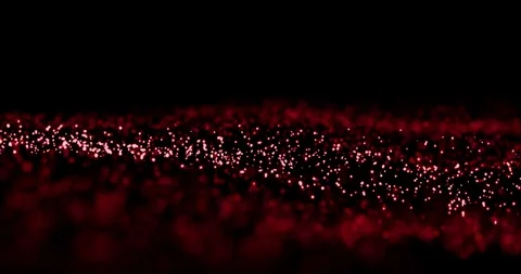 Abstract red waving glowing dots. Stock Footage 105520560