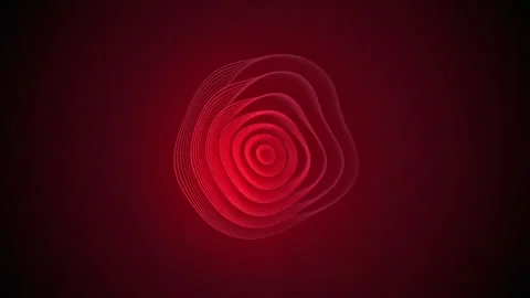 Abstract red wavy lines Stock Footage 325660234