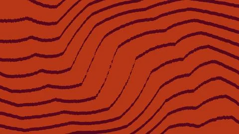 Abstract red wavy lines pattern background Stock Illustration