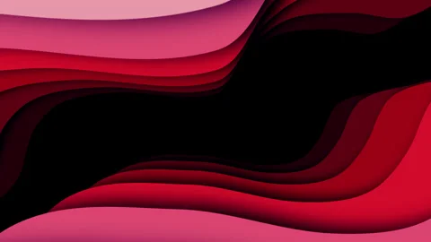 Abstract red wavy loop background Stock Footage 145754020