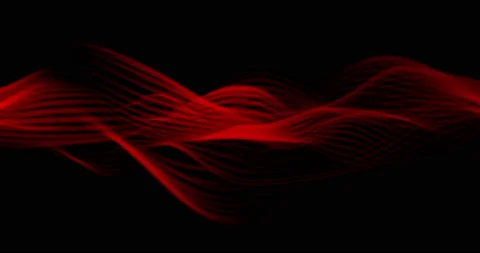 Abstract red wavy minimal background Stock Footage 169165493