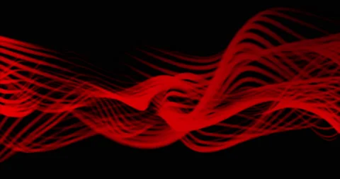 Abstract red wavy minimal background Stock Footage 202855464