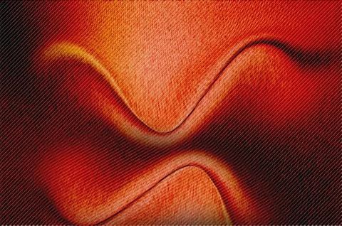 Abstract Red Wavy Texture Background With Curved Lines And Vibrant Gradient.. Stock Illustration