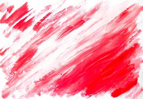 Abstract red white background painted watercolor Stock Illustration