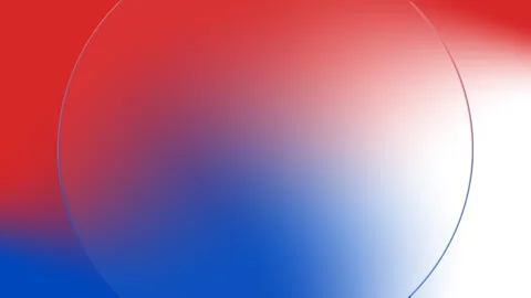 Abstract Red White Blue Gradient Background with Circular Overlays. Stock Footage 339208962