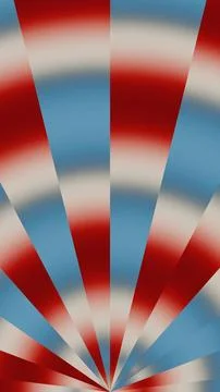 Abstract Red White Blue Radial Burst Background Stock Illustration