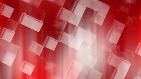 Abstract Red White Geometric Pattern Motion Background Stock Footage 339705909