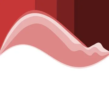 Abstract red white wavy background (eps) Stock Illustration