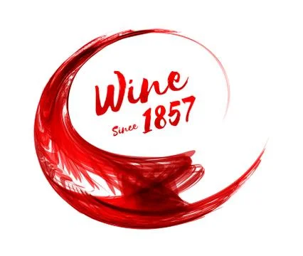 Abstract red wine background. Vector illustration on white. Stock Illustration