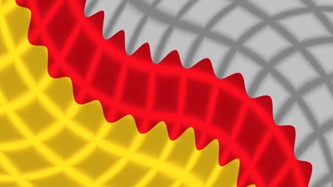 Abstract Red Yellow Wave Pattern Seamless Loop Stock Footage 340774260